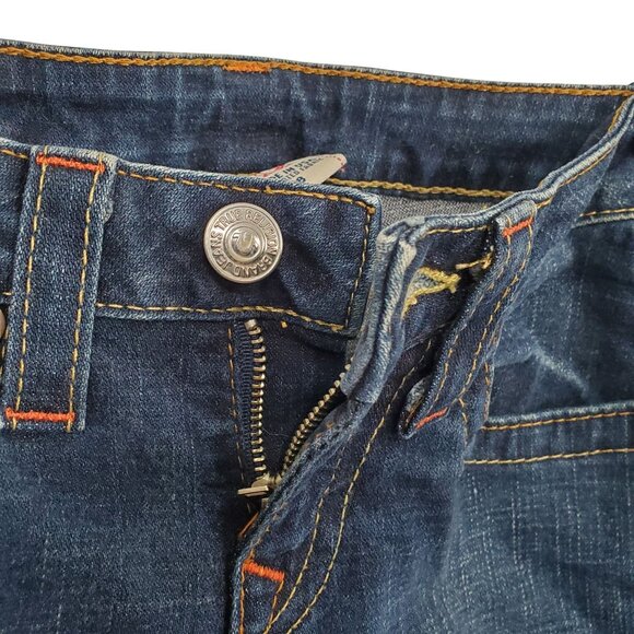 True Religion Women 28 Jeans Dark Low Rise Skinny Stretch Denim Classic Logo - Picture 12 of 13
